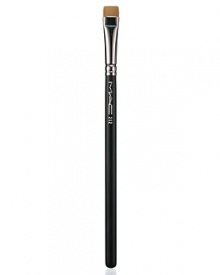 Lines and define the eye with colour. Firmly bristled, flat of shape; applies colour in a stroke to provide instant definition. Use with powder, liquid or cream products. Synthetic.