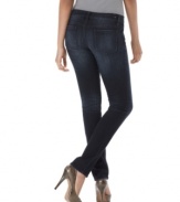 Create a long, lean silhouette with these black wash Jessica Simpson skinny jeans - perfect for pairing with girly A-line tops!