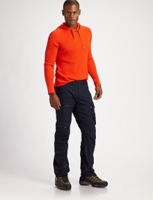 A perfect layer for the season, a sporty hooded pullover in fine-gauge cotton with a thick thermal texture.Hooded style with drawstringLong sleeves with cuffsThermal waffle textureCottonMachine washImported A perfect layer for the season, a sporty hooded pullover in fine-gauge cotton with a thick thermal texture.Hooded style with drawstringLong sleeves with cuffsThermal waffle textureCottonMachine washImported
