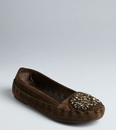 With signature jeweled embellishments, these Vera Wang Lavender Label loafers are flat-out glamorous.