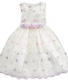 How does your garden grow? She'll be the prettiest flower in the bunch when she wears this embroidered dress from Princess Faith.