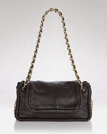 Mini bags are having a moment, so this luxe leather shoulder bag from Elie Tahari is ready to shine. Pairing a sumptuous shape and chain detailing, it's proof bigger isn't better.