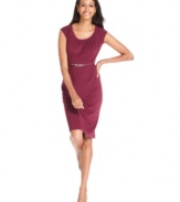 Go from the desk to dinner in Charter Club's versatile sheath dress.