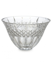 Narrow flutes and a diamond grid converge in pristine Waterford crystal, gracing the Shelton bowl with old-world resplendency. A beautiful host for fruit and flowers in your own home – or a memorable gift for someone you love. Shown right. Narrow flutes and a diamond grid converge in pristine Waterford crystal, gracing the Shelton bowl with old-world resplendency. A beautiful host for fruit and flowers in your own home – or a memorable gift for someone you love. Shown right.