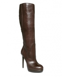 Simply sexy. The Stephena boots by Jessica Simpson forego bells and whistles in favor of nothing more than smooth, rich leather on a leg-lengthening stiletto heel.