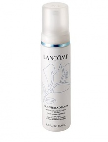 Mousse Radiance Self Foaming Cleanser. A luxurious balance of science and nature: reveal purified, pampered skin. This clarifying gel cleanser water-activates into a refreshing foam to gently remove makeup and impurities. Massage over wet face and throat. Rinse with lukewarm water. Avoid contact with eyes. If contact occurs, flush with water. Follow with Tonique Radiance for clarified and luminous skin.Dermatologist-tested for safety.