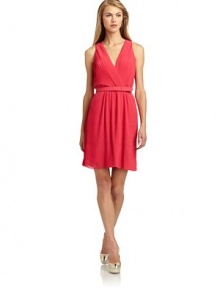 THE LOOKAccordion pleating, alloverGently ruched skirtBelted waistBack zip with hook-and-eye closureTHE FITAbout 35 from shoulder to hemTHE MATERIALPolyesterFully linedCARE & ORIGINDry cleanImportedModel shown is 5'10 (177cm) wearing US size 4. THE LOOKAccordion pleating, alloverGently ruched skirtBelted waistBack zip with hook-and-eye closureTHE FITAbout 35 from shoulder to hemTHE MATERIALPolyesterFully linedCARE & ORIGINDry cleanImportedModel shown is 5'10 (177cm) wearing US size 4.