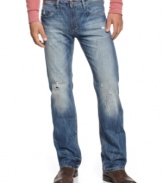 Step up your game. These straight-cut jeans from Buffalo David Bitton have style to spare.