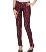 Get a little lace-y with Celebrity Pink Jeans ... pair with stacked platforms for a trend-forward look!