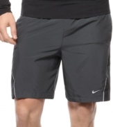 Don't be afraid to work up a sweat. With Dri-Fit technology, these Nike shorts will keep you comfortable in any condition.