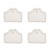 This thoughtful gift will delight any host or hostess with an eye for the details. With lovely scalloped edges and in Juliska's classic whitewash, these versatile cards come with a swipe-away marker to be used time and time again. Perfect for any occasion, they function as placecards or to label your best dishes.