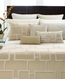 Neo geo. A decidedly modern motif stitched into this luxe sham from Hotel Collection exudes an air of understated elegance. Zipper closure. Neo geo. A decidedly modern motif stitched into this luxe sham from Hotel Collection exudes an air of understated elegance. Zipper closure.