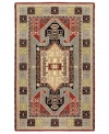 A myriad of medallions and ancient tribal designs give this rugs its luring demeanor. In alternating tones of navy blue and red, the Sierra Madre offers a luxuriously soft surface, hand-woven of wool.