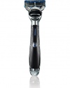 Smart Technology helps you ensure your blade is always sharp. Indicator light fades from vibrant blue to white with each razor use taking the guesswork out of changing your blade. Powered micro-pulses help achieve a closer and more comfortable shave. The follicles on your face react to the stimulus of vibration. The micro-pulses make the hair stand perpendicular to your face to help the razor shave more effectively.