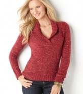 Snuggle into this classic sweater from Charter Club! Look chic on crisp days when you match it with dark jeans and flats.