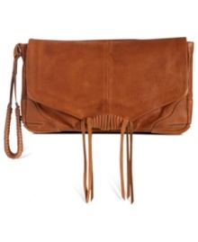 Laid-back with a veritable '70s vibe, this Jordana clutch from Lucky Brand has haute hippie-chic allure. Crafted from the softest suede with a companion wristlet strap, it's perfectly sized for any day-to-night dalliances.
