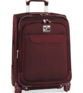 In the unknowns of travel, be known. A refined, yet eye-catching, style sets this spinner apart from the pack with a two-tone exterior that combines sophistication and durability. An expandable design makes living life on the go organized and easy, plus a fully-lined interior features a variety of organizer pockets, adjustable valet straps and a removable toiletry pouch. 10-year warranty. (Clearance)