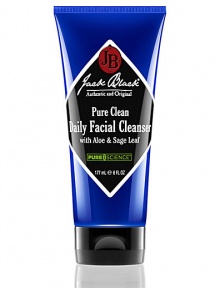 2-in-1 facial cleanser and toner gently removes dirt and oil for shave-ready skin. 