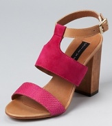 A simplistic silhouette from STEVEN BY STEVE MADDEN makes waves in standout fuchsia.