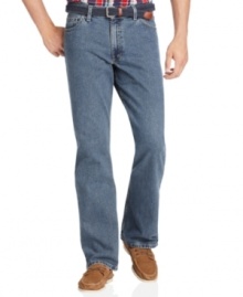 These Izod jeans offer a comfortable relaxed fit that never goes out of style. These Izod jeans offer a comfortable relaxed fit that never goes out of style.