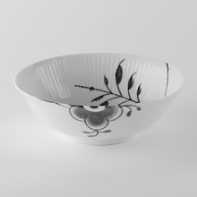 Beautiful in black, when Royal Copenhagen launched a black version of Blue Fluted Mega in 2006, it was the first time in its 231 years of history that the company produced a black pattern. Black Fluted Mega has a striking contemporary look and appeals to the design-conscious consumer. Beautiful in black, when Royal Copenhagen launched a black version of Blue Fluted Mega in 2006, it was the first time in its 231 years of history that the company produced a black pattern. Black Fluted Mega has a striking contemporary look and appeals to the design-conscious consumer.