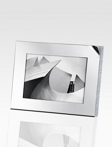 A modern and sophisticated frame stylishly blends the strong, sharp lines of stainless steel with a myriad of tiny faceted clear crystals. Wipe clean ImportedDIMENSION INFORMATION4 X 6 (6¾ X 8¾ overall)5 X 7 (7¾ X 9¾ overall) A modern and sophisticated frame stylishly blends the strong, sharp lines of stainless steel with a myriad of tiny faceted clear crystals. Wipe clean ImportedDIMENSION INFORMATION4 X 6 (6¾ X 8¾ overall)5 X 7 (7¾ X 9¾ overall)