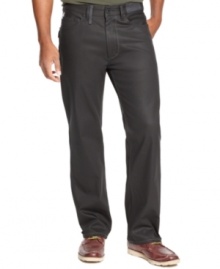 Raise your denim game with these dark wash jeans from Sean John. Raise your denim game with these dark wash jeans from Sean John.