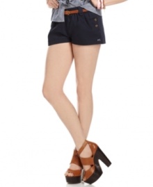 Buttoned and belted, these every day shorts from Tommy Girl boast super cute, closet-staple style! Buttoned and belted, these every day shorts from Tommy Girl boast super cute, closet-staple style!