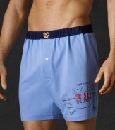 Classically styled, this boxer offers everyday comfort, made of the finest 100% rungspun cotton.