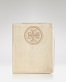 Outfit your tablet with Tory Burch's logo-embossed e-tablet case. In luxe pebbled leather with a suede lining, it's nearly as geek-chic as you are.