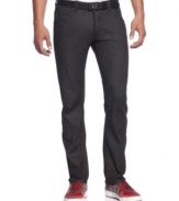 The whole kitchen sink. These jeans from Armani have every modern attribute needed to keep your denim style on point.