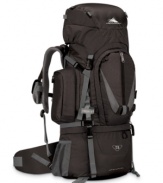 Life comes and goes, but you're always prepared with an adventurer's pack that puts comfort right where it belongs-on you! A molded back panel, waist belt, shoulder harness and adjustable sternum strap utilize mesh Airflow(tm) channels and high-density foam padding to stabilize and lighten the load. The spacious main compartment holds 75 liters of essentials with an easy-access gusseted drawstring closure and adjustable top lid. 5-year warranty.