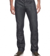 Rock some serious denim style with these dark wash jeans from Armani Jeans.
