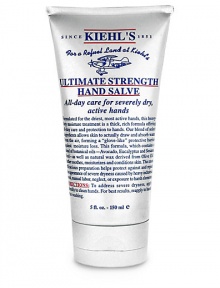 Formulated for the driest hands, this heavy-duty moisture treatment is a thick, rich formula offering all-day care and protection. The blend of select ingredients allows skin to actually draw and absorb water from the air, forming a glove-like protective barrier. This formula, which contains a blend of botanical oils and natural wax derived from Olive Oil, further soothes, moisturizes and conditions skin. Helps protect against and repair the appearance of severe dryness. Formulated for the driest hands, this heavy-duty moisture treatment is a thick, rich formula offering all-day care and protection. The blend of select ingredients allows skin to actually draw and absorb water from the air, forming a glove-like protective barrier. This formula, which contains a blend of botanical oils and natural wax derived from Olive Oil, further soothes, moisturizes and conditions skin. Helps protect against and repair the appearance of severe dryness.