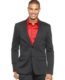 Suit yourself. This blazer from Kenneth Cole Reaction works on its own just as well as it does with its companion pieces.