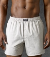 Classically styled, this boxer offers everyday comfort, made of the finest 100% ringspun cotton.