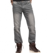 Take a welcome break from the blues. This gray style from Ring of Fire is the right way to dial up your denim.