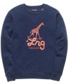 Simplify your style with the laid-back look of this graphic sweatshirt from LRG.