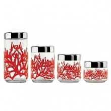 Alessi Mediterraneo medium kitchen jar. Alessi Mediterraneo medium kitchen jar designed by Emma Silvestris. Inspired by coral reefs and the beauty of marine life, the multipurpose container combines soft, feminine lines and the elegance of classical geometry to create seemingly weightless design.