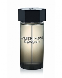 La Nuit de L'Homme, the new fragrance for men by Yves Saint Laurent A story of seduction, intensity and bold sensuality.A structure of contrasting forces. A seduction that lies half-way between restraint and abandon.Bright, masculine freshness combines with sophistication and nonchalance for a deep, mysterious and sensual fragrance.A fresh oriental scent with notes of Cardamom, Cedar, and Coumarin. La Nuit de L'Homme, the new fragrance for men by Yves Saint Laurent A story of seduction, intensity and bold sensuality.A structure of contrasting forces. A seduction that lies half-way between restraint and abandon.Bright, masculine freshness combines with sophistication and nonchalance for a deep, mysterious and sensual fragrance.A fresh oriental scent with notes of Cardamom, Cedar, and Coumarin.