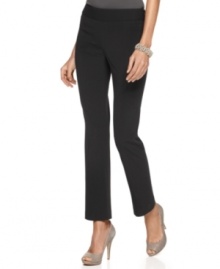 In a classic straight leg, these Alfani trousers are a wear-with-all wardrobe staple! In a classic straight leg, these Alfani trousers are a wear-with-all wardrobe staple!