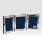 EXCLUSIVELY AT SAKS.COM. Sleek and sophisticated in gleaming silverplate finished with beaded edging.Silverplate and woodChoose from 2 X 3, 4 X 6 or 5 X 7Imported