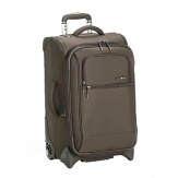 Avoid the hassle, wait and cost of checking luggage with this lightweight trolley. It meets carry-on standards yet expands for extra packing capacity. It's constructed of Ny-tec material backed with a vapor barrier and a fully integrated lightweight memory frame for structure and strength. The extralong locking trolley handle operates with the single touch of a button.