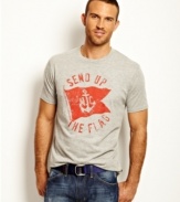Let them know you're coming -- and get there in cool casual style in this big and tall Nautica tee.