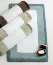 Sophisticated simplicity. Warm colorblocked rug coordinates with our exclusive Hotel Collection Tri Colorblock bedding for a complete bedroom look. Sophisticated simplicity. Warm colorblocked rug coordinates with our exclusive Hotel Collection Tri Colorblock bedding for a complete bedroom look.