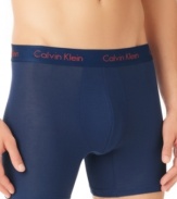 This micro modal boxer brief by Calvin Klein will keep you stylishly comfortable.