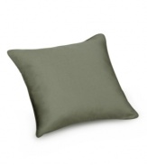Featuring a narrow pinstripe weave in solid hues, Sure Fit's Logan decorative pillow gives your furniture a bold new look. Featuring subtle textured detail and machine washable ease.