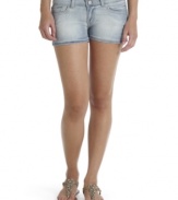 Sporting a bleached light wash and super comfortable fit, these denim shorts from Levi's are the it pick for sun-filled seasons!