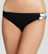 Interchangeable swimwear is a must for the seasoned sunbather, and this solid bottom from Juicy Couture is an easy way to be a mix and match master.