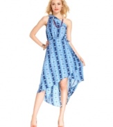 Culture meets street-wear: from the rich print to the high-low hem, this dress from Jessica Simpson is trend-right and full of spirit!